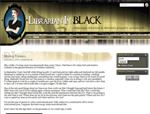 Tablet Screenshot of librarianinblack.net